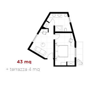Planimetria Suite 301 Sea View